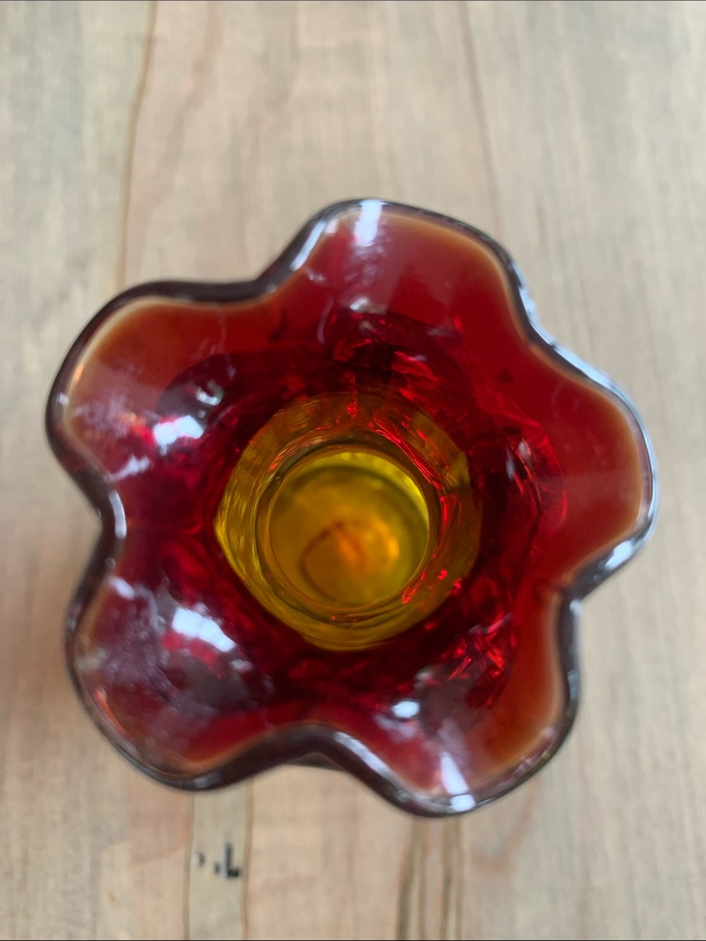 Crackle  Glass Vase - Picture 11 of 11